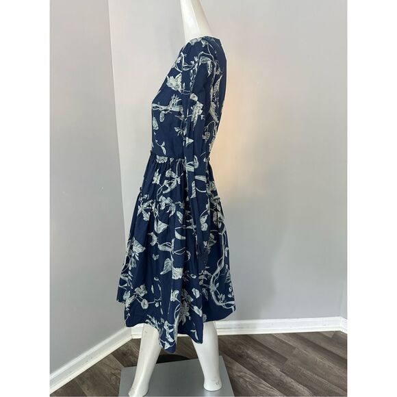 ERDEM Tiered floral-print cotton-poplin mini dress - Picture 7 of 11